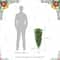 Glitzhome® 36" Pre-Lit Greenery Christmas Teardrop with LED Lights & Timer